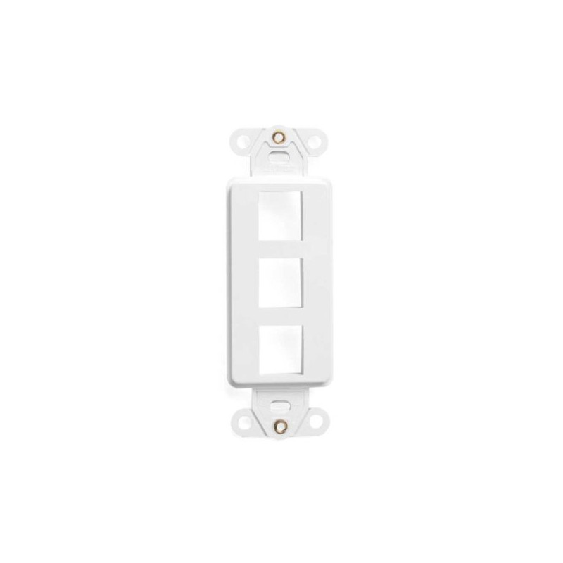 Chasis de 3 puertos color Blanco Decora Leviton