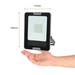 Reflector LED Luz fría 30W Negro Tecnolite