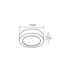 Plafon LED Luz fria 12W TECNOLITE