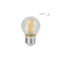 Foco LED filamento E27 G45 Luz cálida 4.5W Tecnolite