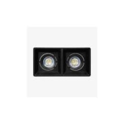 Lampara de techo Downlight LED 15W Negro Illux