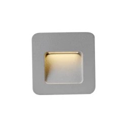 Lámpara de pared LED Luz cálida 2W Gris Bharani Tecnolite