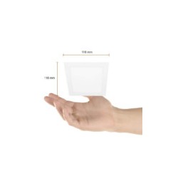 Lámpara de techo LED Empotrable para interior Luz Fría 18W Tecnolite