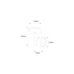 Lampara de techo dirigible AR111 Luz calida 60W Tecnolite
