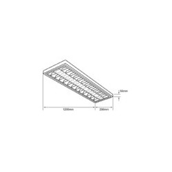 Lámpara gabinete LED T5 G5x2 32W Tecnolite